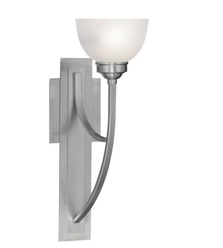 Livex 4230-91 1 Light Wall Sconce In Brushed Nickel