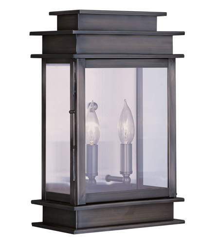 Livex 2016-29 2 Light Outdoor Wall Lantern In Vintage Pewter