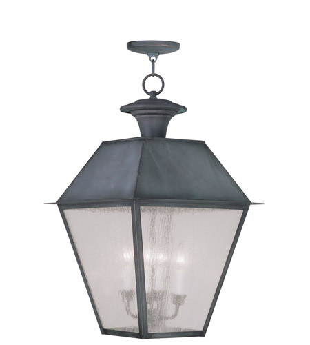 4 Light Outdoor Hanging Lantern In Charcoal