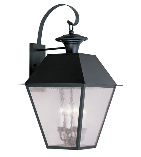 4 Light Outdoor Wall Lantern In Black