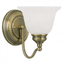 Livex 1351-01 Antique Brass Bathroom Sconce