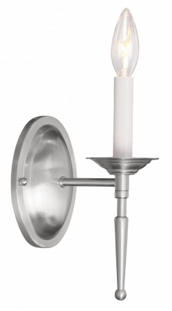 Livex 5121-91 Williamsburg Wall Sconce Brushed Nickel