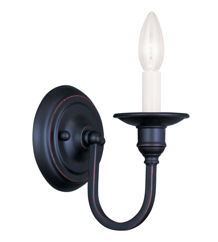 Livex 5141-67 1 Light Wall Sconce In Olde Bronze