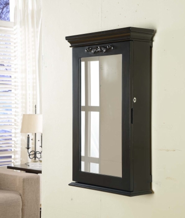 W1196blk Morris Wall Armoire With Lock