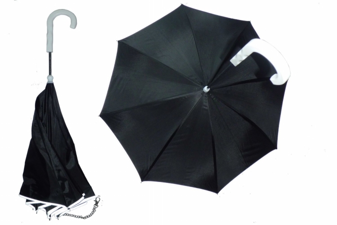 1umbbky Pour-protection Umbrella With Reflective Lining And Leash Holder