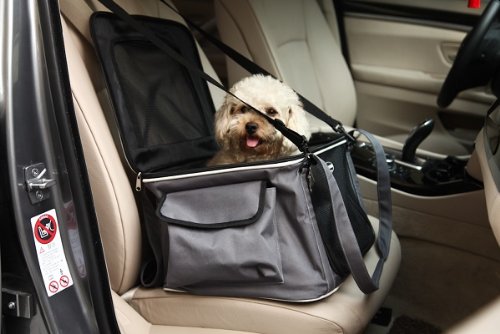 Lightweight Collapsible Safety Travel Wire Folding Pet Car Seat Carrier
