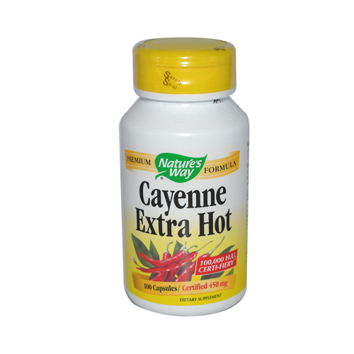 Nature's Way 394445 Nature's Way Cayenne Extra Hot - 100 Capsules