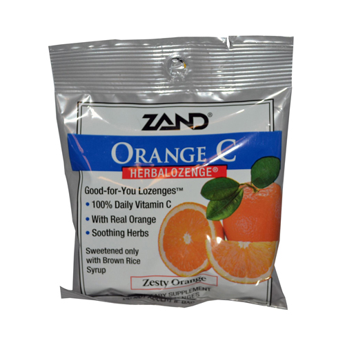 978254 Herbalozenge Orange C Natural Orange - 15 Lozenges - Case Of 12