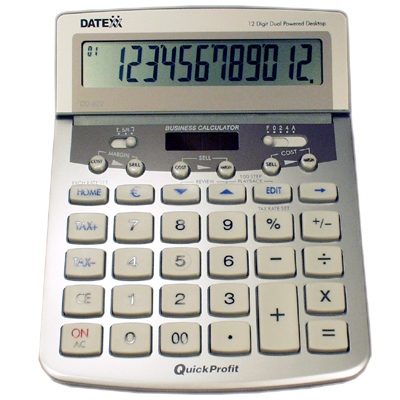 . Dd-922 12 Dgt Desktop With 100-entry Journal,profit Analyst, Tax+ Tax-, Euro Exchange