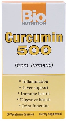 Bio Nutrition 1500933 Bio Nutrition Curcumin 500 - 50 Vegetarian Capsules