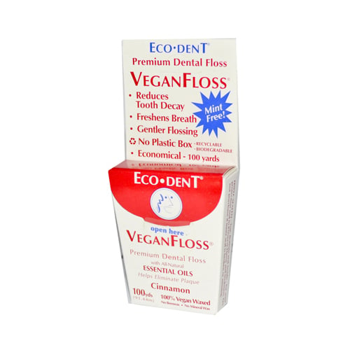 623405 Veganfloss Premium Dental Floss Cinnamon - 100 Yards - Case Of 6
