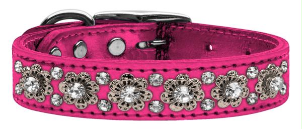 Mirage Pet Products 83-30 24PkM Metallic Fancy Jewel Leather Metallic Pink 24