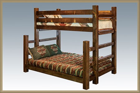 Bunk Bed, Twinfull - Homestead Collection - Stained And Lacquered