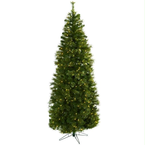 5378 7.5’ Cashmere Slim Christmas Tree With Clear Lights