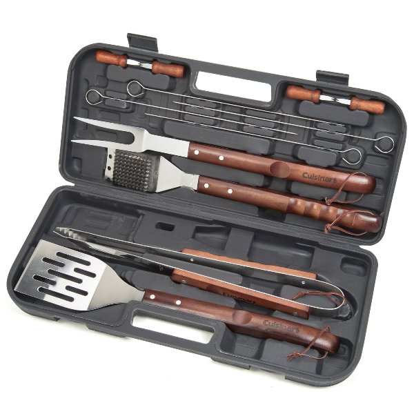 Cgs-w13 13 Piece Wooden Handle Grilling Set
