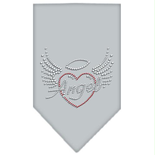 Angel Heart Rhinestone Bandana Grey Large