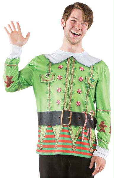 Ugly Christmas Elf Sweater Lg