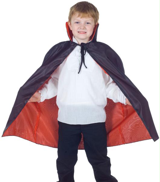 Ur25928 Cape Taffeta Child Red-black