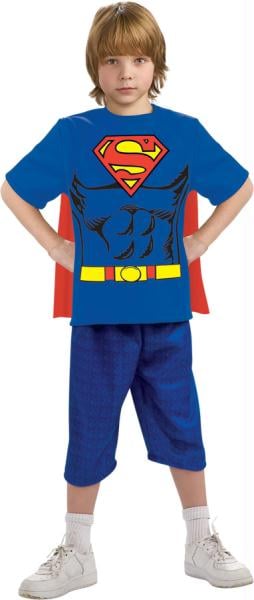 Ru881346sm Superman Child Shirt Cape Sm