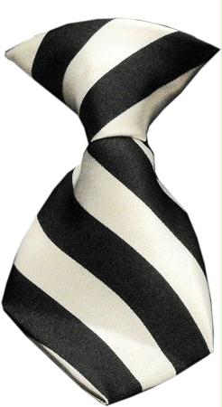 49-20 Dog Neck Tie Striped White