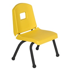 14chrb-fs-yl Split Bucket Chair With Yellow And Fuchsia Frame, 14 In.