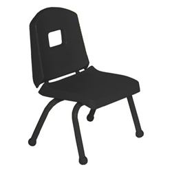 12chrb-bk Split Bucket Chair, Black, 12 In.