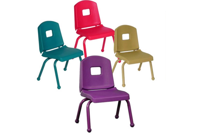 12chrn-ta-bm Split Bucket Chair With Brushed Metal And Tan Frame, 12 In.