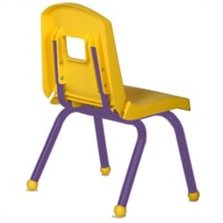 12chrn-pr-ta Split Bucket Chair With Tan And Purple Frame, 12 In.