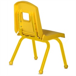 12chrn-yl-ta Split Bucket Chair With Tan And Yellow Frame, 12 In.