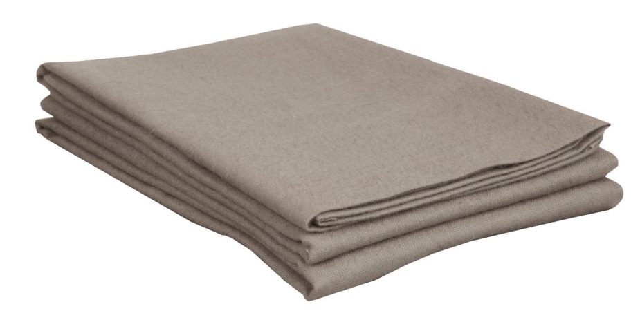 Flakgpc Slgr Cotton Flannel King Pillowcase Set Solid, Grey