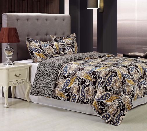 Impressions 300 Thread Count Midnight Duvet Cover Set, King/california King