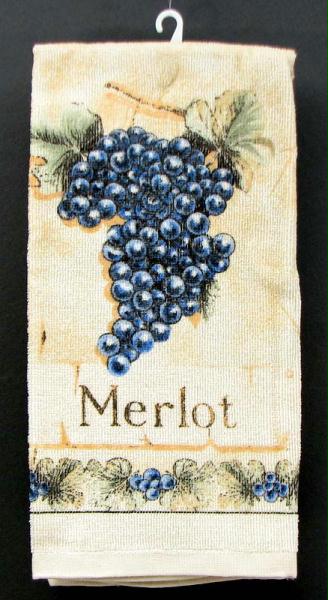 0126-merlot Merlot Grape Hand Towel