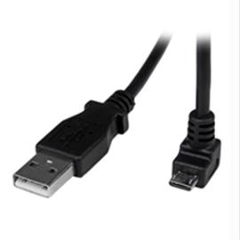 StarTech USBAUB2MD StarTech Cable USBAUB2MD 2m Micro USB Cable A to Down Angle Micro B Black