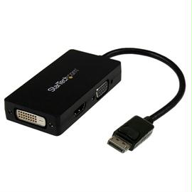 StarTech.com DP2VGDVHD StarTech Accessory DP2VGDVHD DisplayPort to VGA-DVI-HDMI Adapter 3 in 1 DisplayPort Converter Black