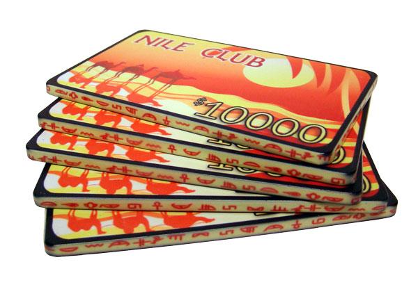 Bry Belly Cpni-$10000 10 10 $10,000 Nile Club 40 Gram Ceramic Poker Plaques