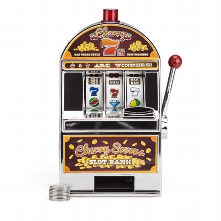 Bry Belly Gslo-102 Cherry Sevens Slot Machine Bank With 10 Free Tokens
