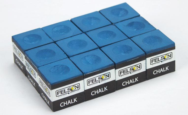 Bry Belly Sfels-005 Box Of 12 Blue Cubes Of Pool Cue Chalk