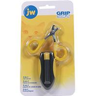 Jw-dog-cat-aquatic-3-on-1 Nail Care Kit And Carrying Case- Gray-yellow 65053