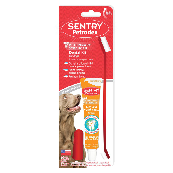 -sentry Petrodex Dental Kit For Dogs- Peanut Butter 22543