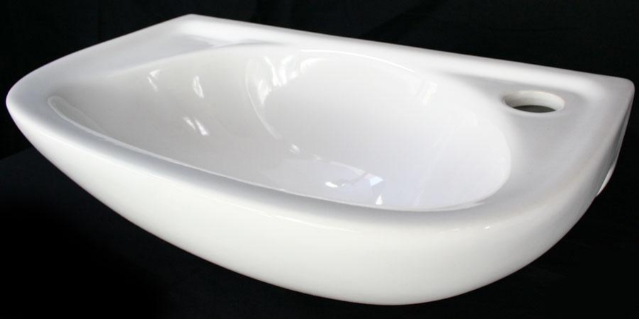 Ab102 Ab102 Small White Wall Mounted Porcelain Bathroom Sink Basin