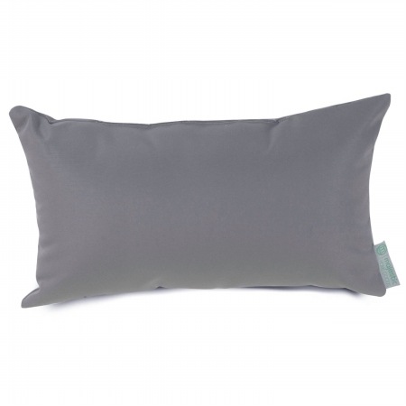 85907220888 Gray Solid Large Pillow