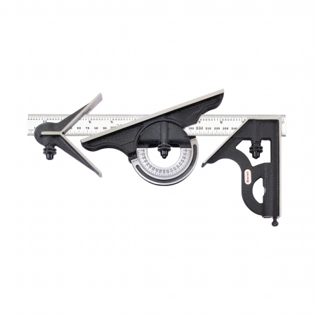 681-51560 300 And 11.75 In. Combination Set With Square, Center And Reversible Protractor Head And Blade