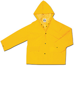 River City 611-200jhx3 Classic 0.35 Mm. Pvc-polyester Jacket With Att Hood Yellow