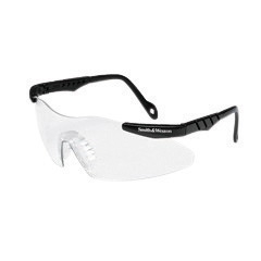 Smith And Wesson 138-19794 S&w Magnum 3g Safety Glasses Black Frame For Clear