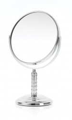 D629 Chrome Studded Stem Vanity Mirror