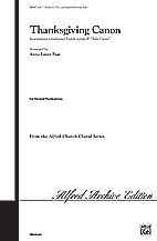 Alfred 00-16147 Thanksgiving Canon-Unison Or 2-Pt Book Alfred 00-16147 Thanksgiving Canon-Unison Or 2-Pt Book