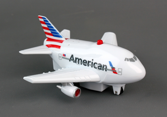 Toytech Tt329-1 American Airlines Pullback With Light & Sound New Livery
