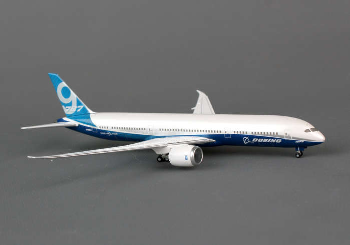 400 Scale Die-cast Hg9765 Boeing 787-9 1-400 Rollout Livery Reg No.n789ex No Stand