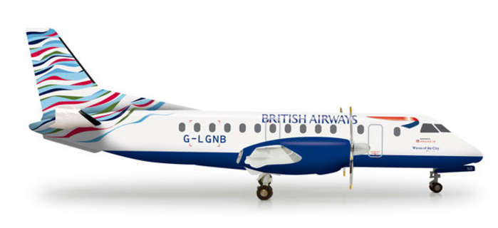 200 Scale Commercial-private He555586 British Airways Sf-340 1-200