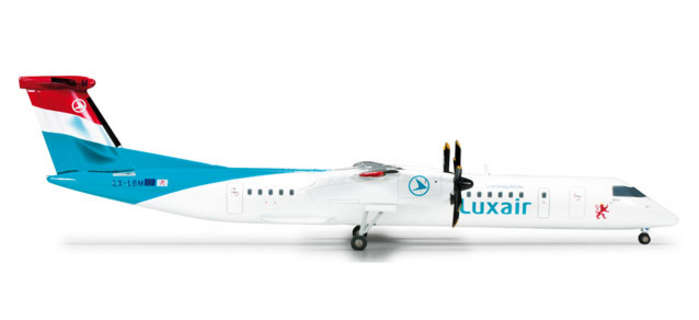 200 Scale Commercial-private He555975 Luxair Q400 1-200